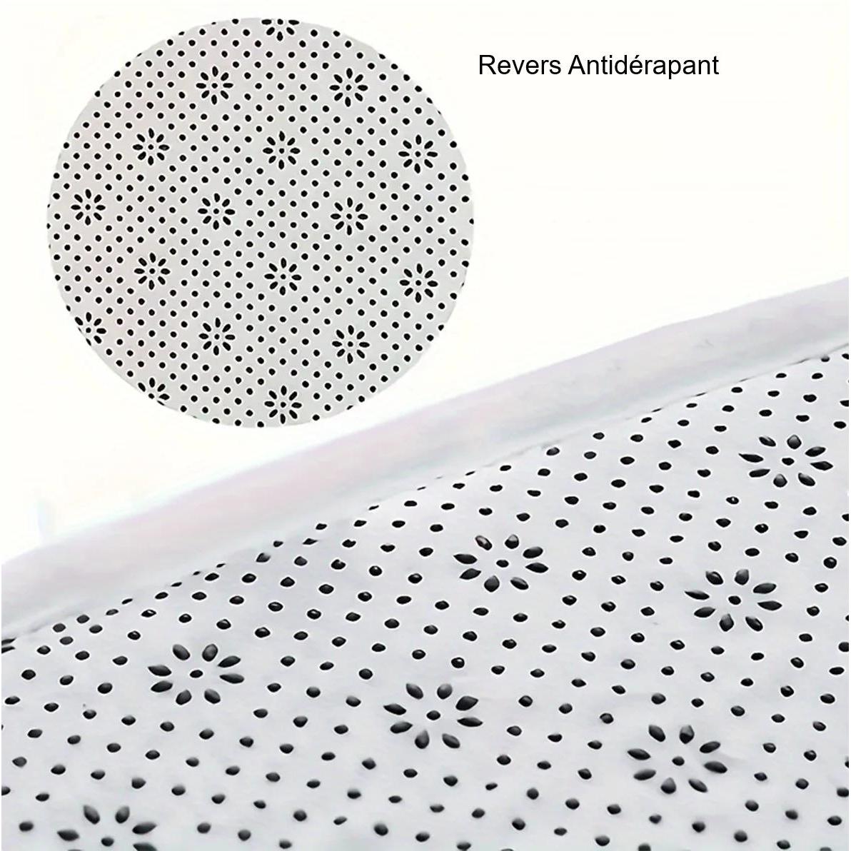 Tapis shaggy gris foncé moelleux antidérapant
