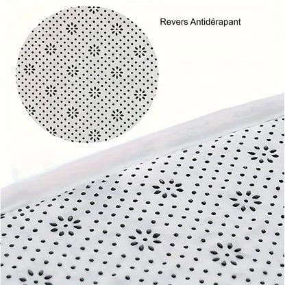 Tapis shaggy gris foncé moelleux antidérapant